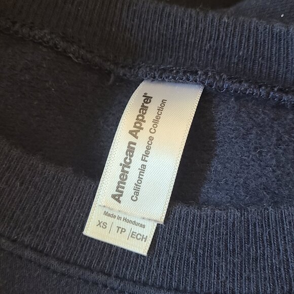 American Apparel Y2K Navy Crew Neck Sweater (deadstock) size XS - Picture 5 of 5